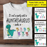 Personalized Auntasaurus Tshirt Printed 22JUN-HY01