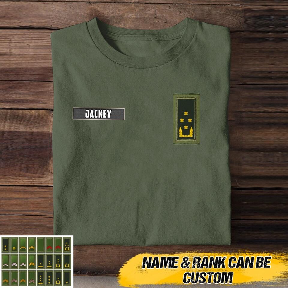 DH Personalized Netherland Soldier Tshirt Printed HQ0106