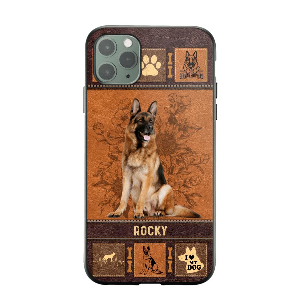 Personalized German Shepherd Phone Case Printed 22JUN-DT01