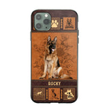 Personalized German Shepherd Phone Case Printed 22JUN-DT01