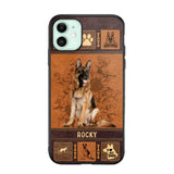Personalized German Shepherd Phone Case Printed 22JUN-DT01