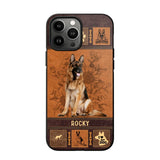 Personalized German Shepherd Phone Case Printed 22JUN-DT01