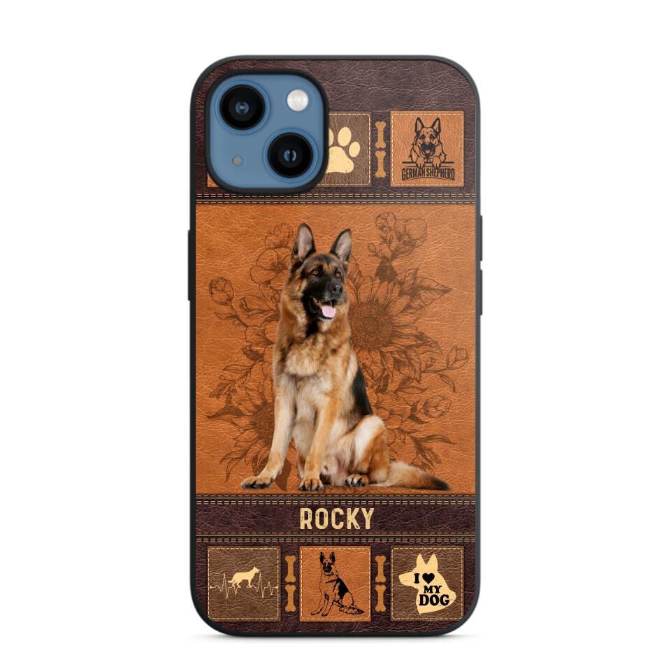 Personalized German Shepherd Phone Case Printed 22JUN-DT01