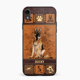 Personalized German Shepherd Phone Case Printed 22JUN-DT01
