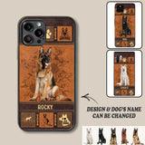Personalized German Shepherd Phone Case Printed 22JUN-DT01