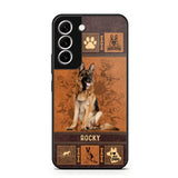 Personalized German Shepherd Phone Case Printed 22JUN-DT01