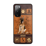 Personalized German Shepherd Phone Case Printed 22JUN-DT01