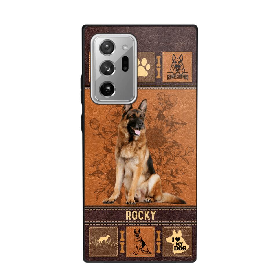 Personalized German Shepherd Phone Case Printed 22JUN-DT01