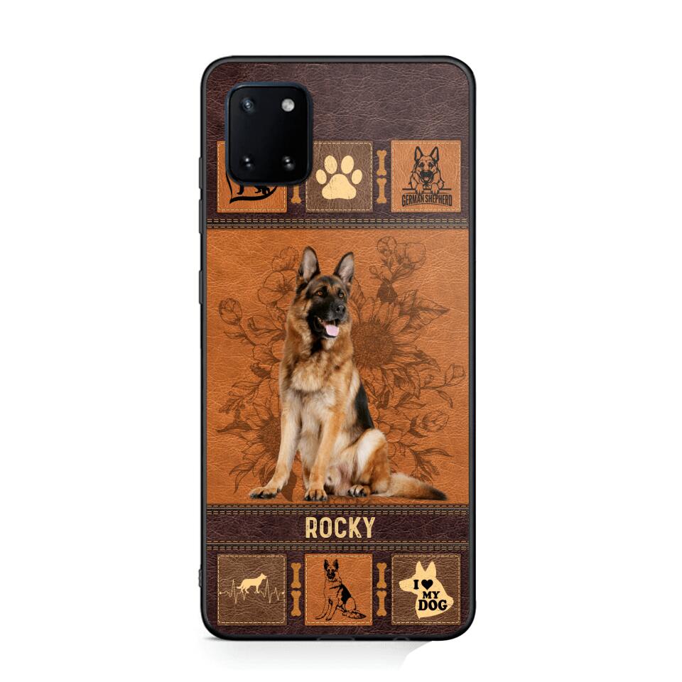 Personalized German Shepherd Phone Case Printed 22JUN-DT01