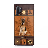 Personalized German Shepherd Phone Case Printed 22JUN-DT01