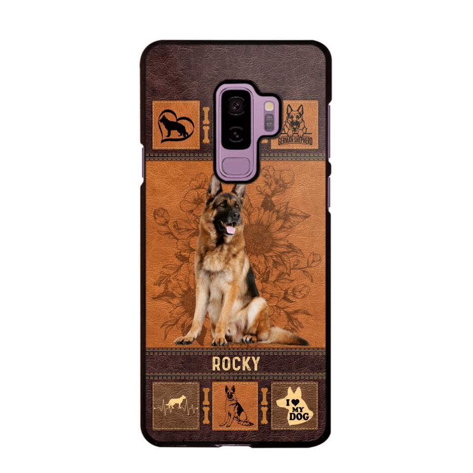 Personalized German Shepherd Phone Case Printed 22JUN-DT01