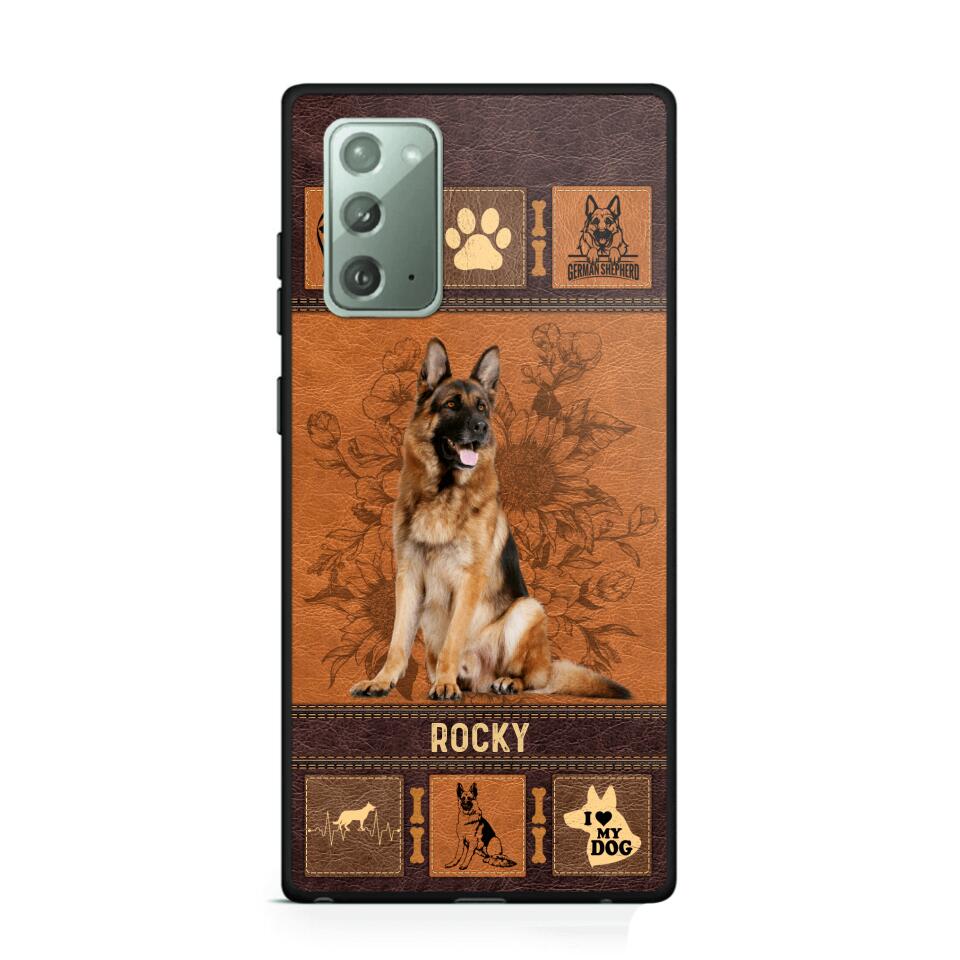 Personalized German Shepherd Phone Case Printed 22JUN-DT01