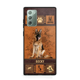 Personalized German Shepherd Phone Case Printed 22JUN-DT01
