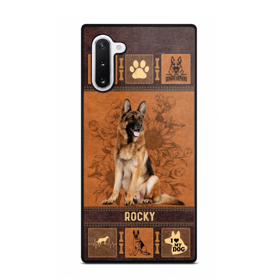 Personalized German Shepherd Phone Case Printed 22JUN-DT01