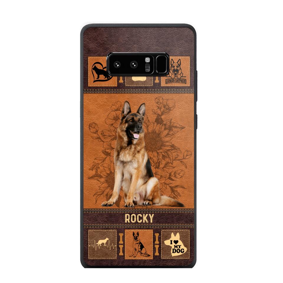 Personalized German Shepherd Phone Case Printed 22JUN-DT01