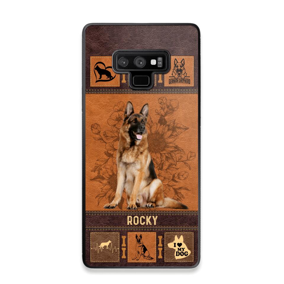 Personalized German Shepherd Phone Case Printed 22JUN-DT01