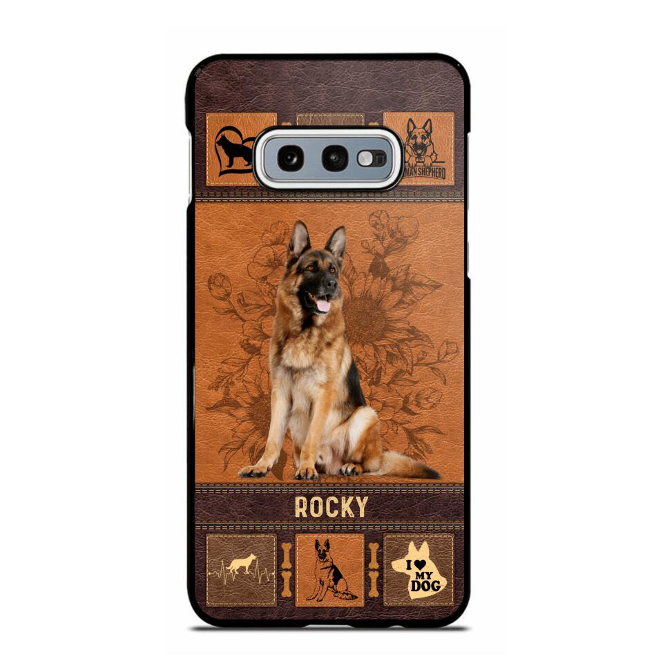 Personalized German Shepherd Phone Case Printed 22JUN-DT01