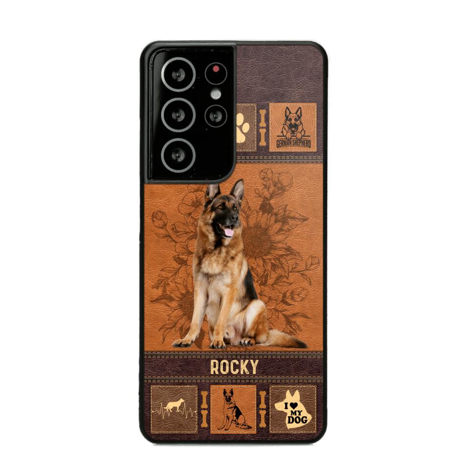 Personalized German Shepherd Phone Case Printed 22JUN-DT01