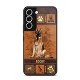 Personalized German Shepherd Phone Case Printed 22JUN-DT01