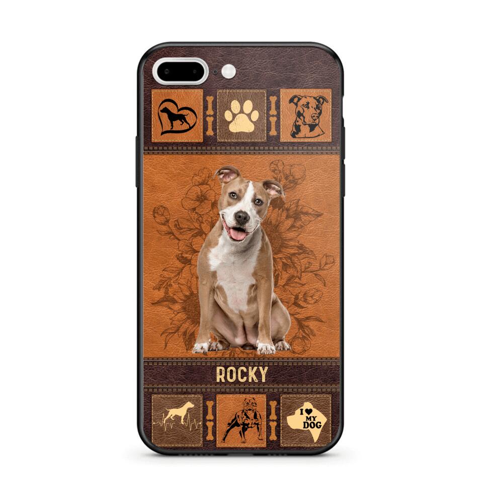Personalized Pitbull Phone Case Printed 22JUN-DT01