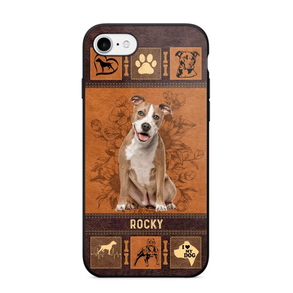 Personalized Pitbull Phone Case Printed 22JUN-DT01