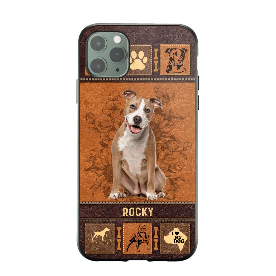 Personalized Pitbull Phone Case Printed 22JUN-DT01