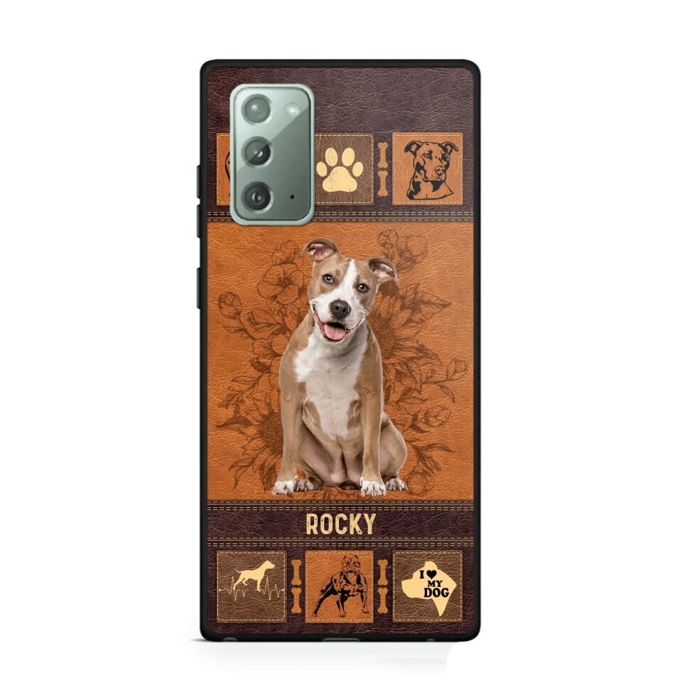 Personalized Pitbull Phone Case Printed 22JUN-DT01