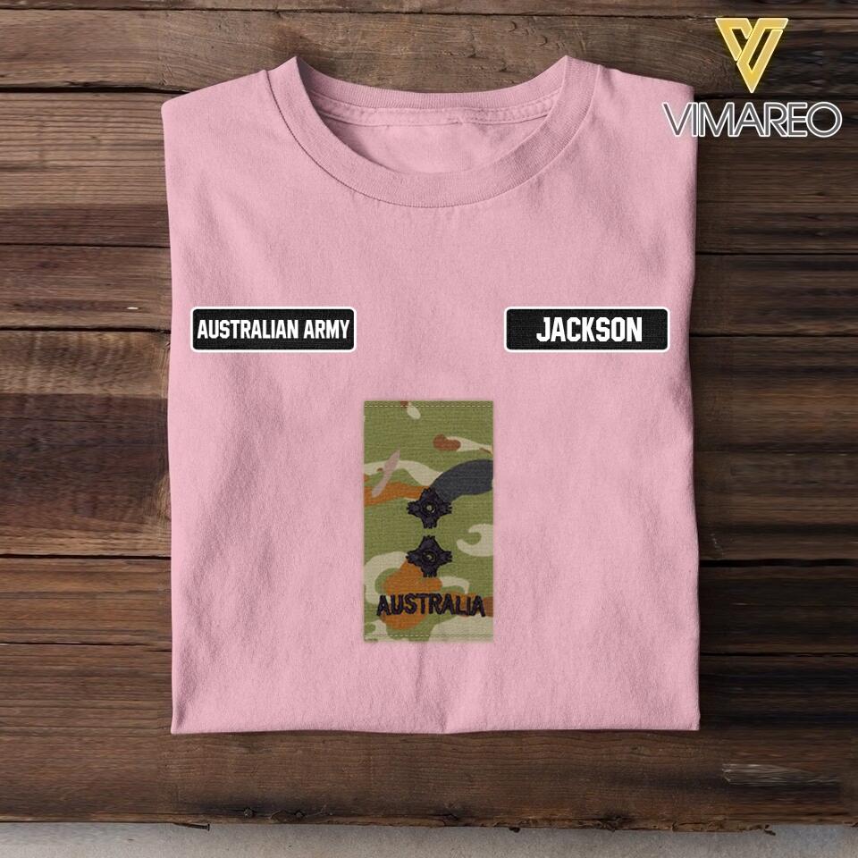 DH Personalized Australian Army Tshirt Printed DT1105