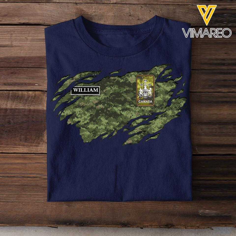 DH Personalized Canadian Soldier Tshirt 3D Printed HC1105