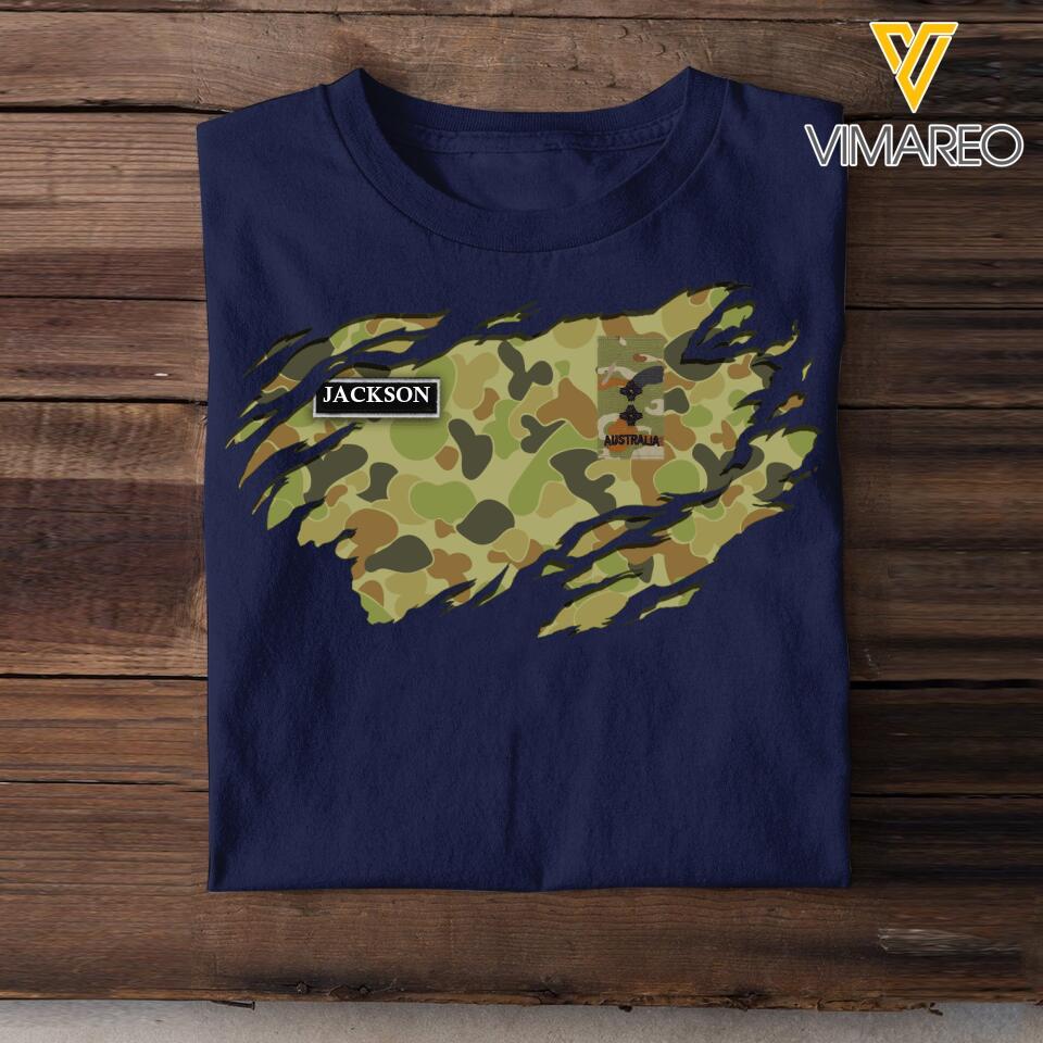 DH Personalized Australian Soldier Tshirt 3D Printed HC1105