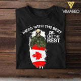 Personalized Mess with the best-Canadian soldier Tshirt Printed QTDT0306