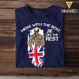 Personalized Mess with the best-British soldier Tshirt Printed QTDT0306
