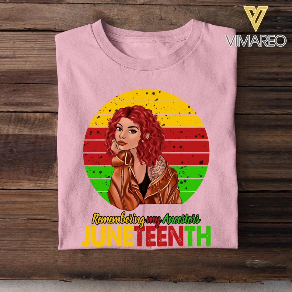 Personalized Juneteenth  Tshirt Printed QTHY0306