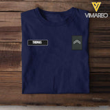 DH Personalized Belgian Soldier Tshirt 3D Printed LN1205