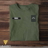 DH Personalized Belgian Soldier Tshirt 3D Printed LN1205