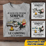 Personalized Camping Girl Tshirt Printed 22JUL-DT02