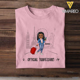 Personalized A Girl Love Travel Tshirt Printed NQHC3105