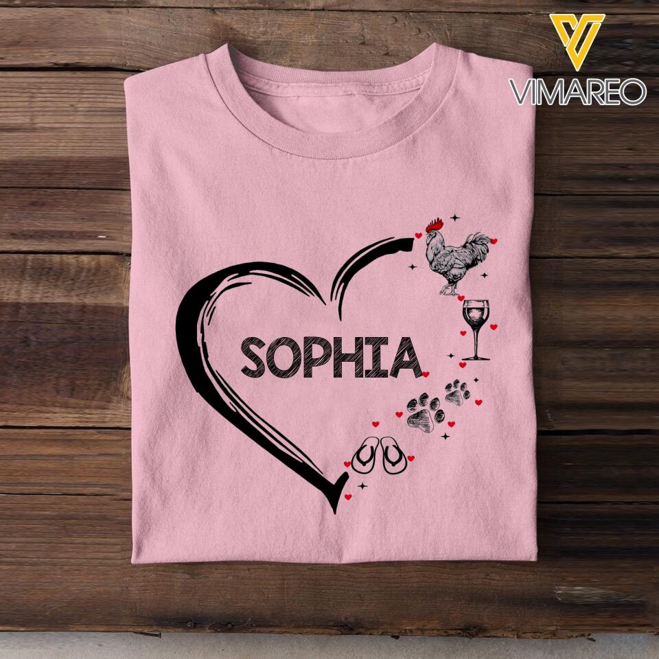 Personalized Simple Woman Tshirt Printed 22JUL-HY03