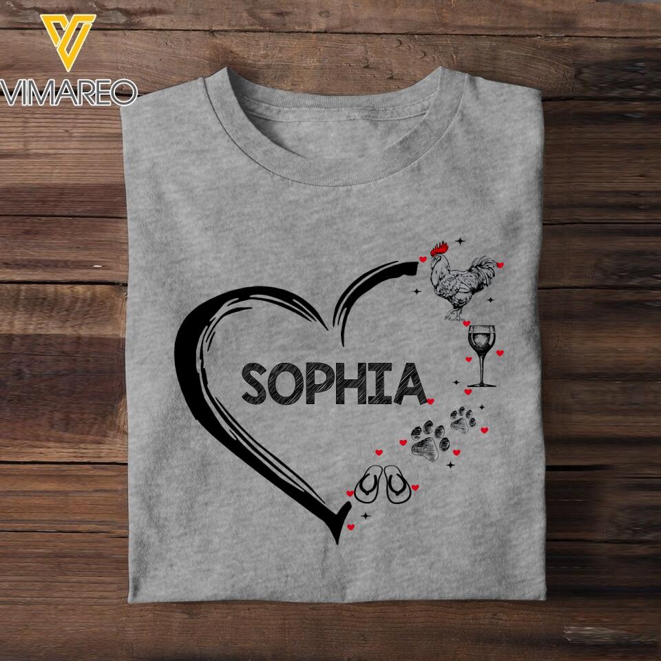 Personalized Simple Woman Tshirt Printed 22JUL-HY03