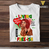 Personalized juneteenth-free ish Tshirt Printed QTDT306