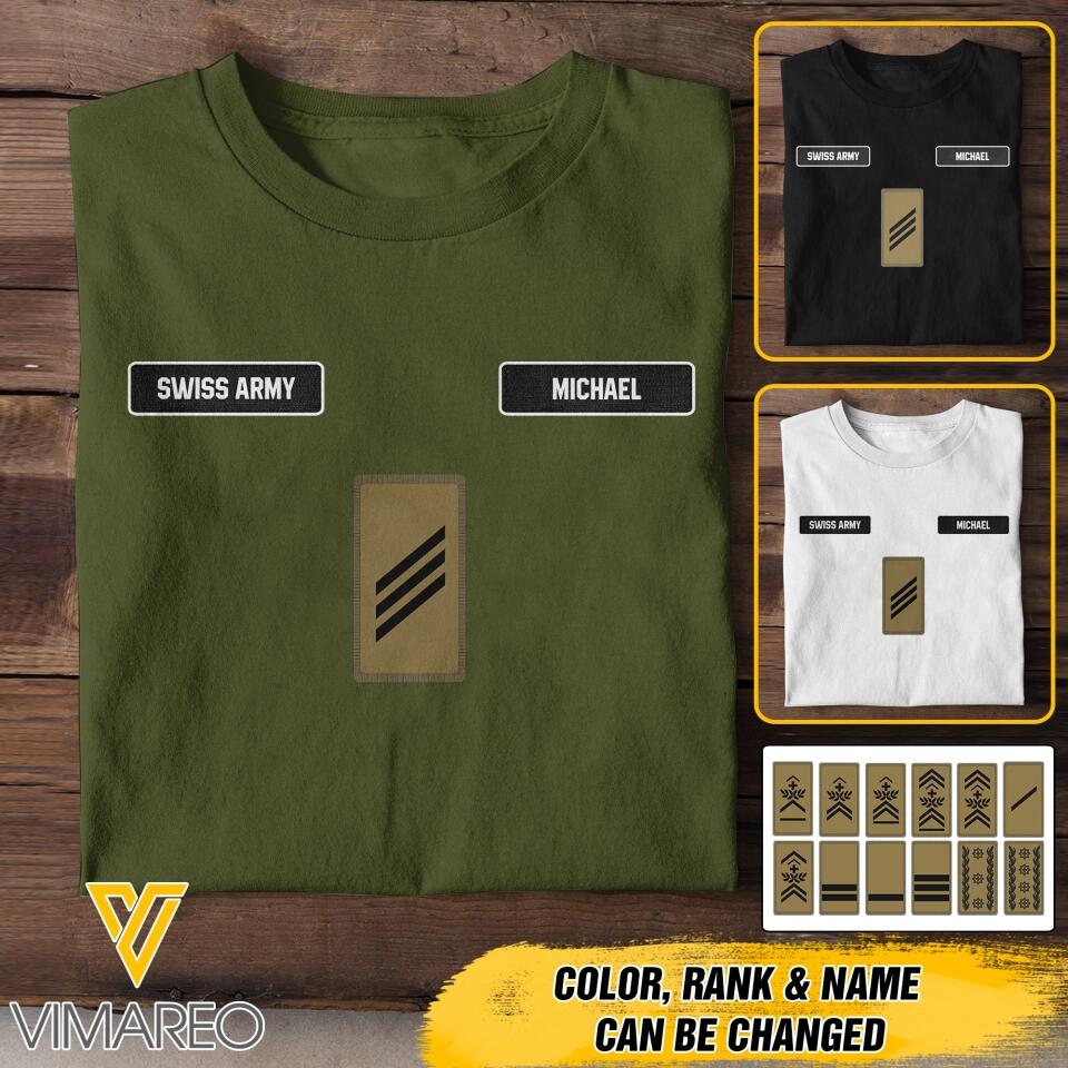 DH Personalized Swiss Soldier Tshirt Printed DT0406
