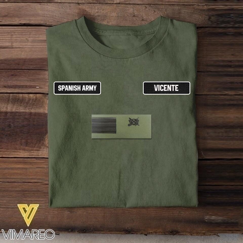 DH Personalized Spanish Soldier Tshirt Printed DT0406