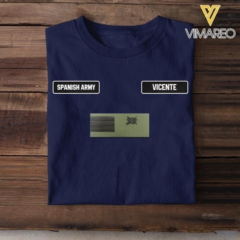 DH Personalized Spanish Soldier Tshirt Printed DT0406