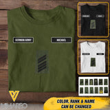DH Personalized German Soldier Tshirt Printed DT0406