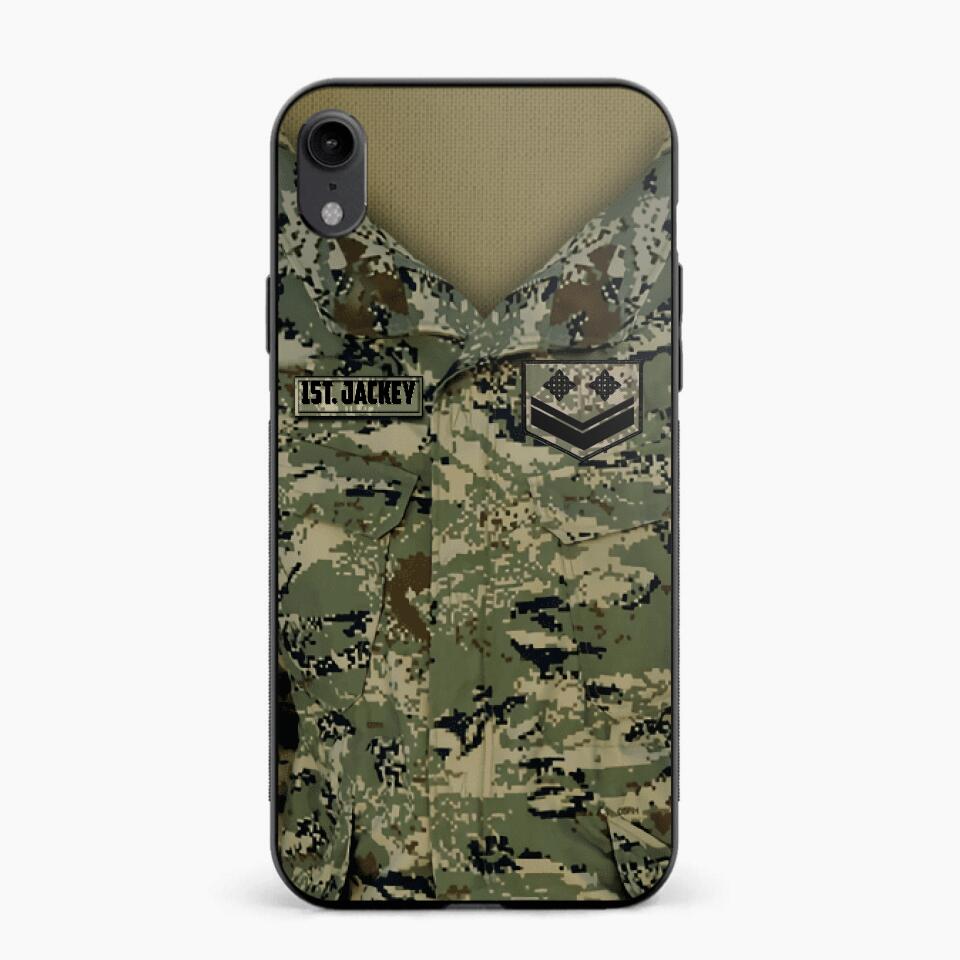 Personalized Croatian Soldier Camo Phone Case Printed 22JUL-HQ04