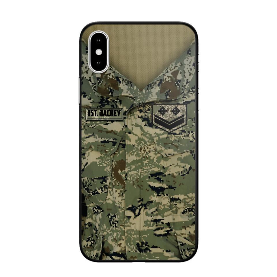 Personalized Croatian Soldier Camo Phone Case Printed 22JUL-HQ04