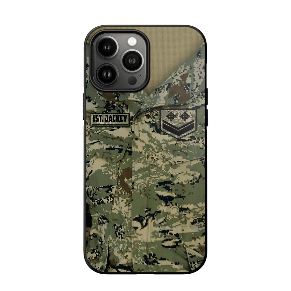 Personalized Croatian Soldier Camo Phone Case Printed 22JUL-HQ04