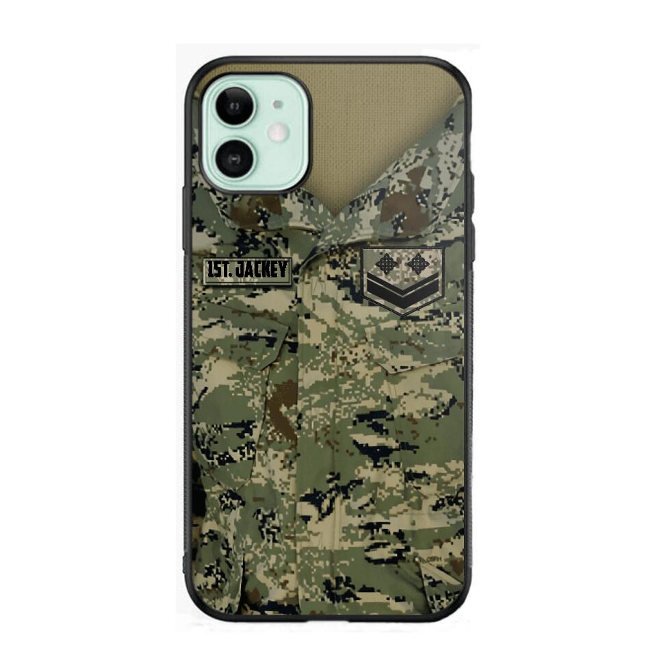 Personalized Croatian Soldier Camo Phone Case Printed 22JUL-HQ04