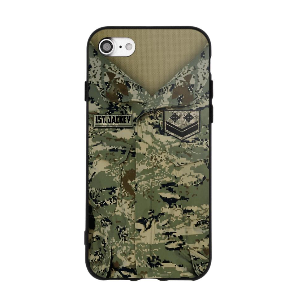 Personalized Croatian Soldier Camo Phone Case Printed 22JUL-HQ04