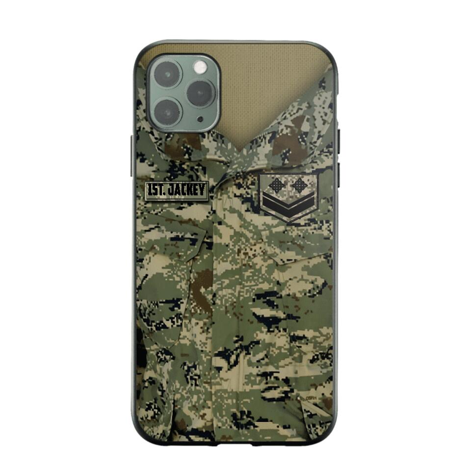 Personalized Croatian Soldier Camo Phone Case Printed 22JUL-HQ04